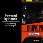 BravePro Reversible Plate Compactor | 15 In. | Wheel Kit | Honda GX160 - Image 4