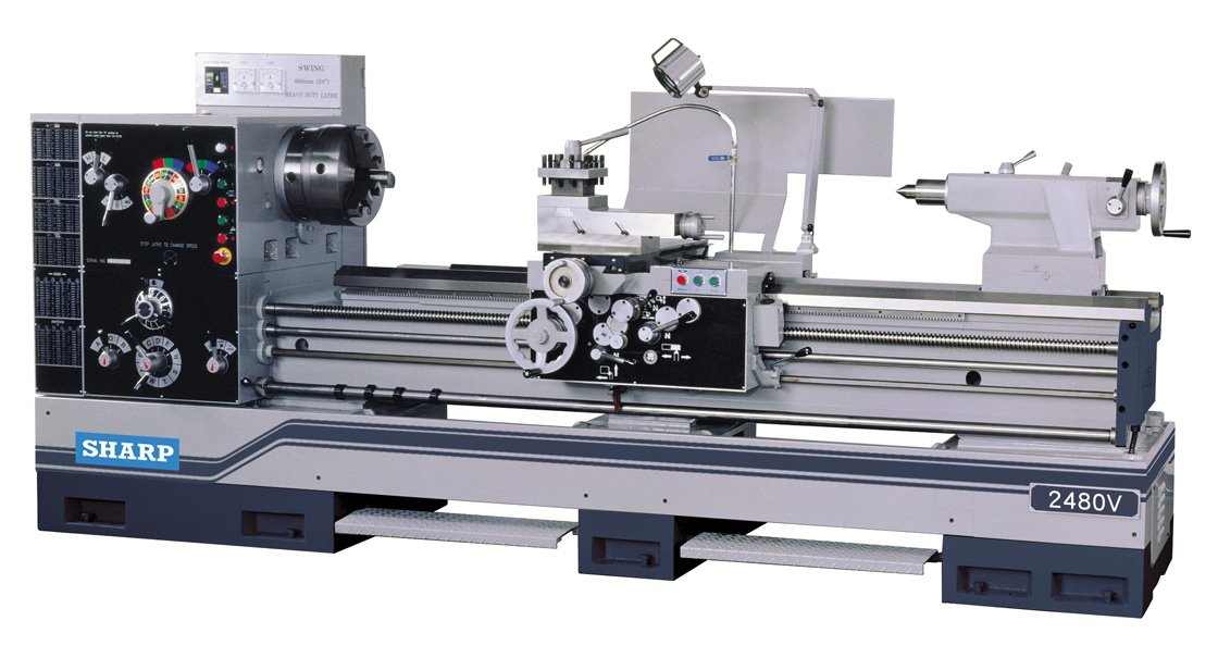 09_V20Series_0 Sharp Industries 440V 24” x 160” V Series Heavy Duty Precision Lathes 24160V - Image 1