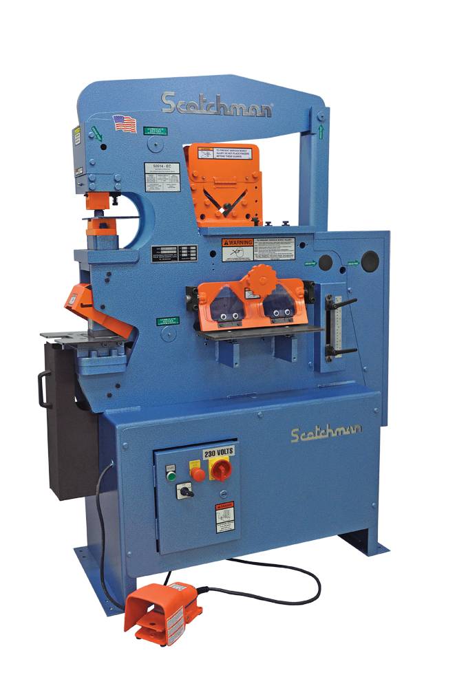 1-50514-EC-Scotchman-Ironworker-2 Scotchman 50514-EC 460V Three Phase 50 Ton Hydraulic Ironworker 560057 - Image 1