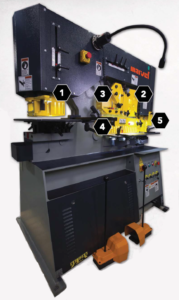 Marvel Amada Three Phase Spartan Series 60 Ton Heavy Duty Dual Cylinder Ironworker MSIW60D - Image 2