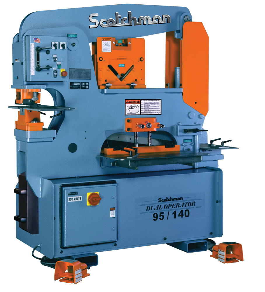 1-DO95_140-24M-Scotchman20Ironworker-3 Scotchman DO 95/140-24M 460V Three Phase Dual Operator 95 Ton Hydraulic Ironworker 014735 - Image 1