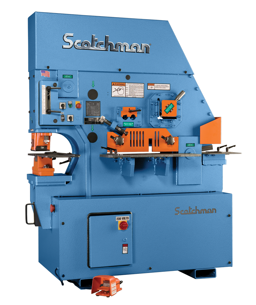 1-FI85-Scotchman20Ironworker Scotchman FI 8510-20M 230V Three Phase 85 Ton Hydraulic Ironworker 015610 - Image 1