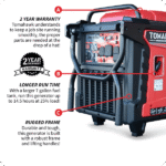 Inverter Generator – 10,000 Watt, Gas Powered, Electric Start, Super Quiet & Portable - Image 4