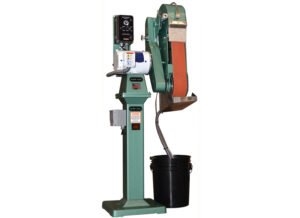 Burr King 2.5” x 60” Two Wheel 960-251 Variable Speed Wet Belt Grinder 31030 - Image 2