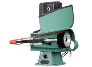 Burr King 2” x 72” Two Wheel Model 720 Variable Speed 120V Single Phase Probe Belt Grinder with Air Tension 16110A - Image 2