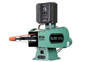 Burr King 2” x 72” Two Wheel Model 720 Variable Speed 120V Single Phase Probe Belt Grinder with Air Tension 16110A