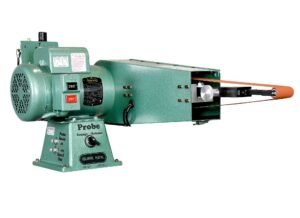 Burr King 2” x 72” Two Wheel Model 720 Fixed Speed 120V Single Phase Probe Belt Grinder with Air Tension 16300A
