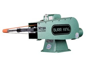 Burr King 2” x 72” Two Wheel Model 720 Fixed Speed 120V Single Phase Probe Belt Grinder with Manual Tension 16300M - Image 4