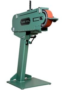Burr King 3” x 79” Two Wheel Model 979 3 HP 220V Three Phase Belt Grinder 17303
