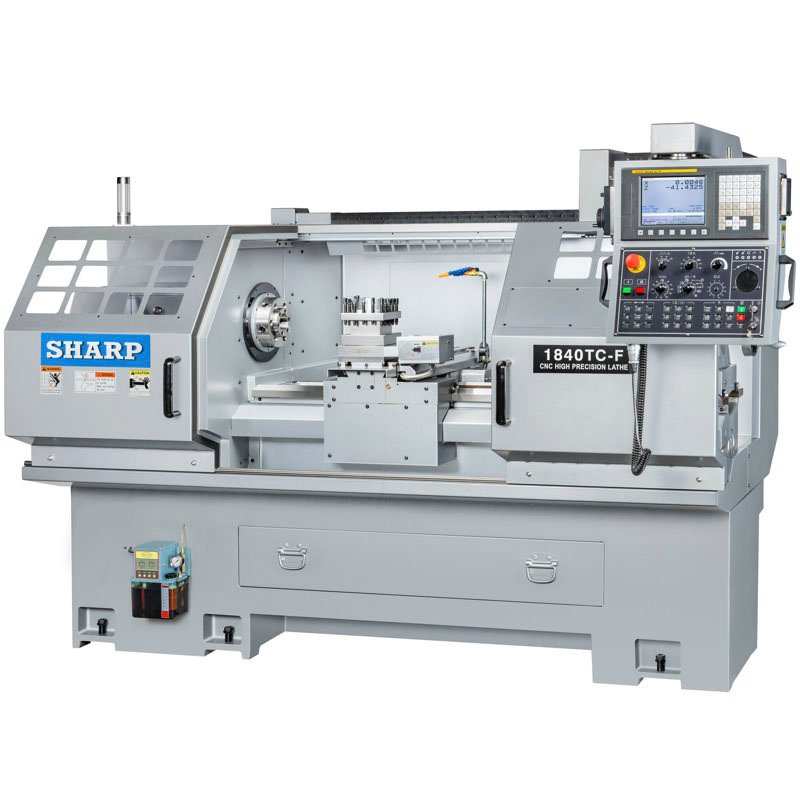 1840TC-F Sharp Industries 220V 18” x 40” TC-F Series CNC Precision Flat Bed Lathe 1840TC-F - Image 1