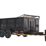 CA804 Caliber 7X14 Dump Trailer 14K Telescope Lift W/ 4' Sides