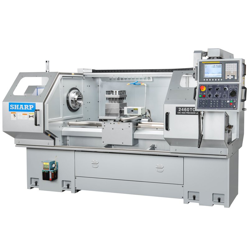 2460TC-F Sharp Industries 220V 24” x 60” TC-F Series CNC Precision Flat Bed Lathe 2460TC-F - Image 1