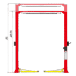 AMGO® Hydraulics OH-10 ALI Certified Super-Asymmetric® 2 Post Lift 10,000 lbs - Image 2