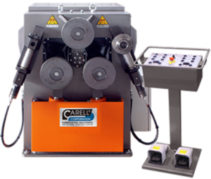 Carell Industrial Comac 3000 Series 220V Three Phase 2½” Pipe Double Pinch Hydraulic Angle Roll 305HV