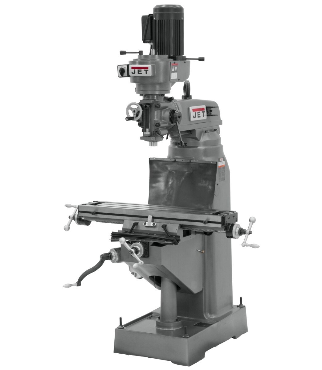 333b39bc4dfc4bec642c58d98c995146946337c6_690038_main.jpg Jet JVM-836-3 Step Pulley Milling Machine 230V 3Ph 690038 - Image 1