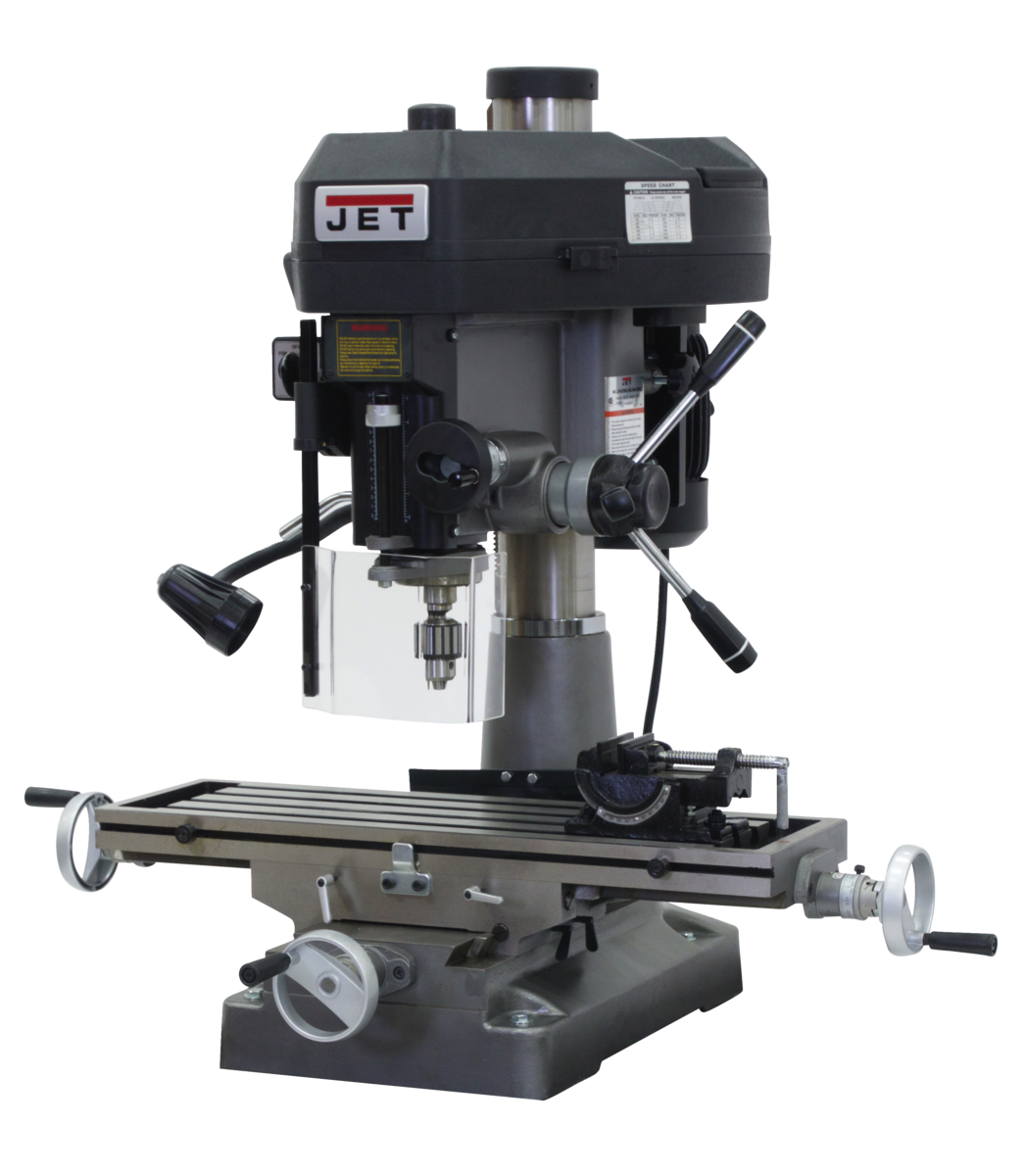 350119_main.png Jet JMD-18 Mill/Drill With X-Axis Table Powerfeed 350119 - Image 1