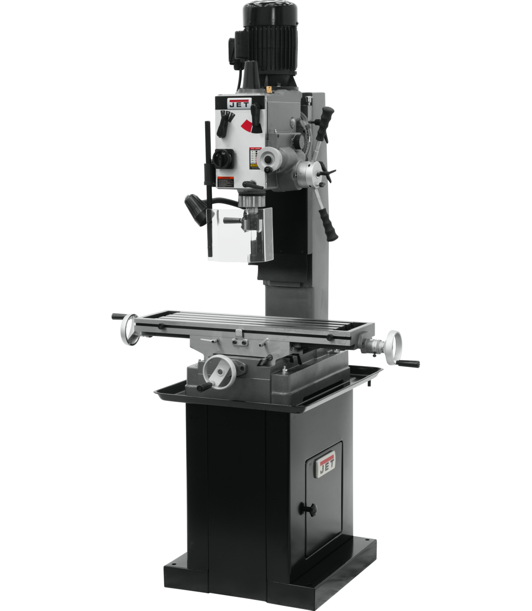 351160_main.png Jet JMD-45GHPF Geared Head Square Column Mill/Drill with Power Downfeed with DP500 2-Axis DRO 351160 - Image 1