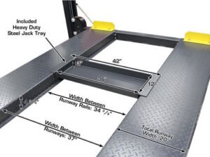 Atlas® 408-SL Premium Service/Parking 4 Post Lift 8,000 lbs - Image 7