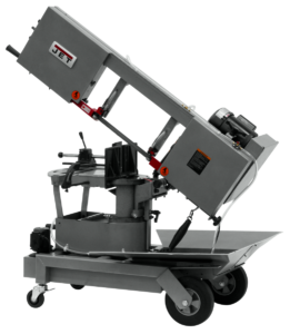 Jet HVBS-10-DMWC 10” Horizontal/Vertical Dual Mitering Portable Band Saw with Coolant System, 1HP, 115V, 1 Ph 424465