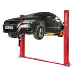 Katool KT-H100 Symmetric 2 Post Floor Plate Car Lift 10,000 lbs - Red
