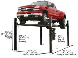 Atlas® Garage Pro 9000 Service/Parking 4 Post Lift 9,000 lbs - Image 8