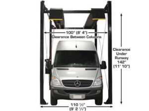Atlas® ST-7000 Super Tall 4 Post Lift 7,000 lbs - Image 3