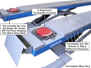 Atlas® 12ASL Commercial Grade Alignment Scissor Lift 12,000 lbs - Image 7