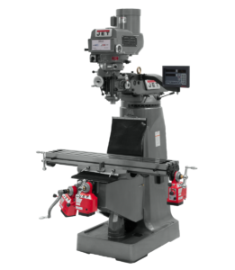 Jet JTM-4VS Mill With 3-Axis Newall DP700 DRO (Knee) With X, Y and Z-Axis Powerfeeds 690093