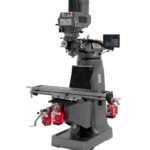 Jet JTM-4VS Mill With 3-Axis Newall DP700 DRO (Knee) With X, Y and Z-Axis Powerfeeds and Power Draw Bar 690094
