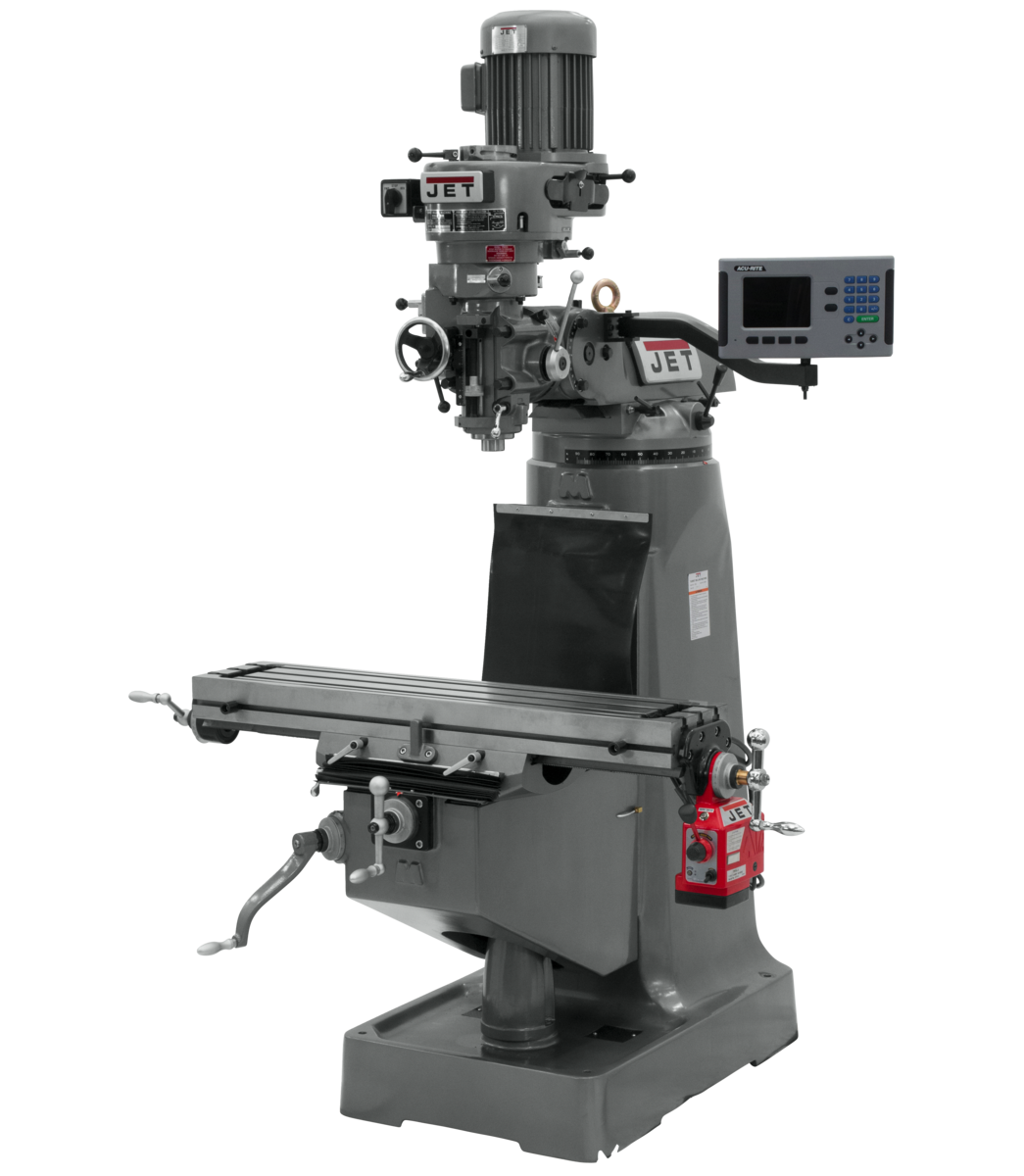 690168_main.png Jet JTM-1 Mill With ACU-RITE 203 DRO and X-Axis Powerfeed 690168 - Image 1