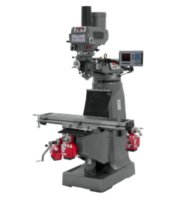 Jet JTM-4VS Mill With 3-Axis ACU-RITE 203 DRO (Knee) With X, Y and Z-Axis Powerfeeds and Power Draw Bar 690430
