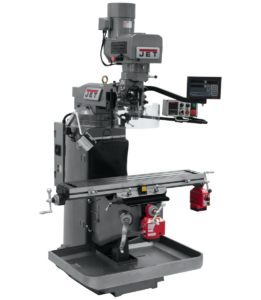 Jet JTM-949EVS Mill With 3-Axis Newall DP700 DRO (Knee) With X and Y-Axis Powerfeeds 690542