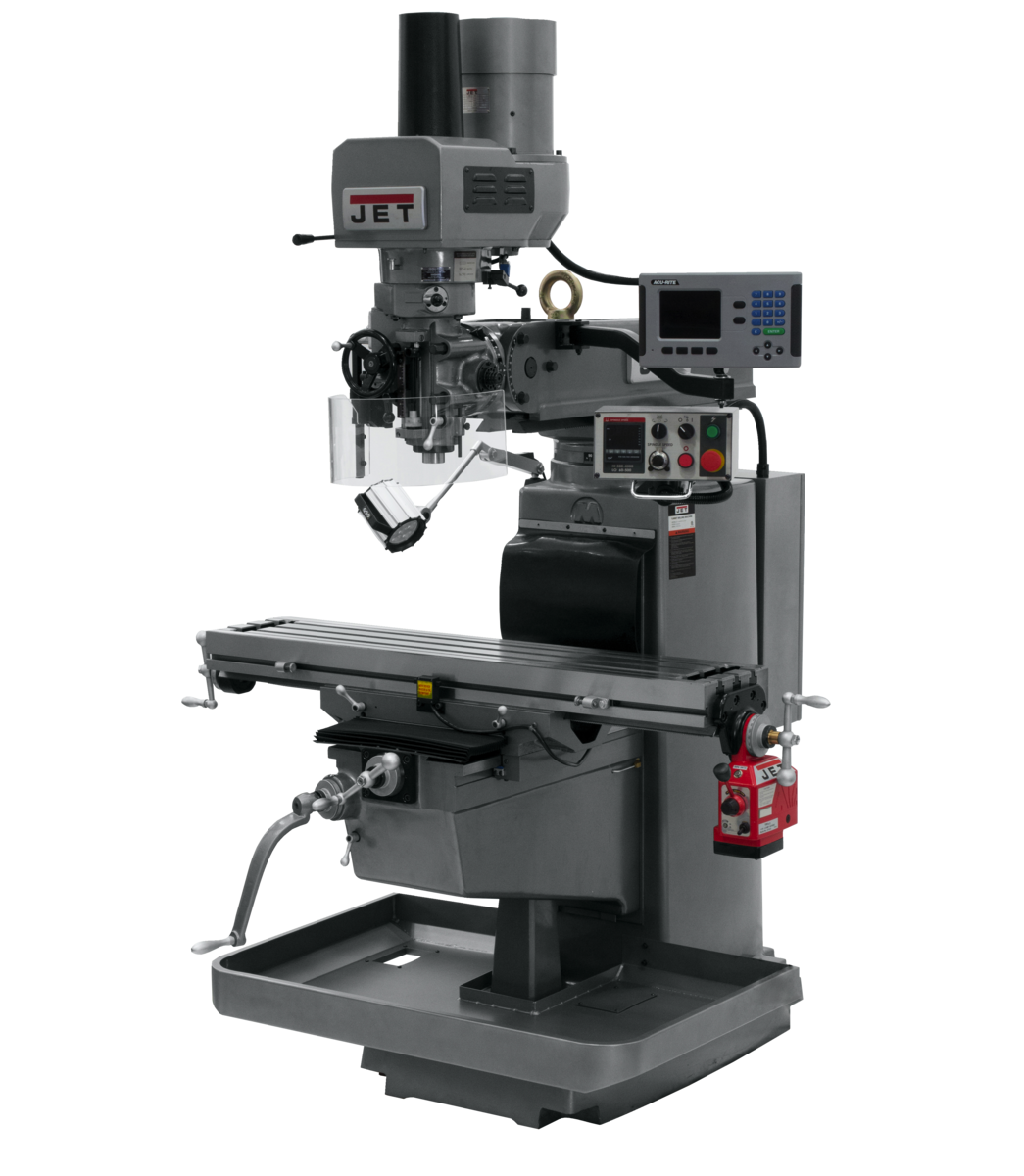 690620_main.png Jet JTM-1050EVS2/230 Mill With Acu-Rite 203 DRO With X-Axis Powerfeed and Air Powered Drawbar 690620 - Image 1
