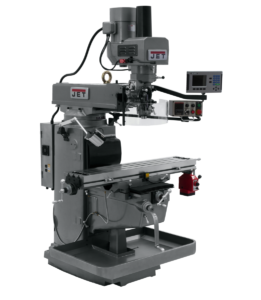 Jet JTM-1050EVS2/230 Mill With 3-Axis Acu-Rite 203 DRO (Knee) With X-Axis Powerfeed and Air Powered Draw Bar 690625