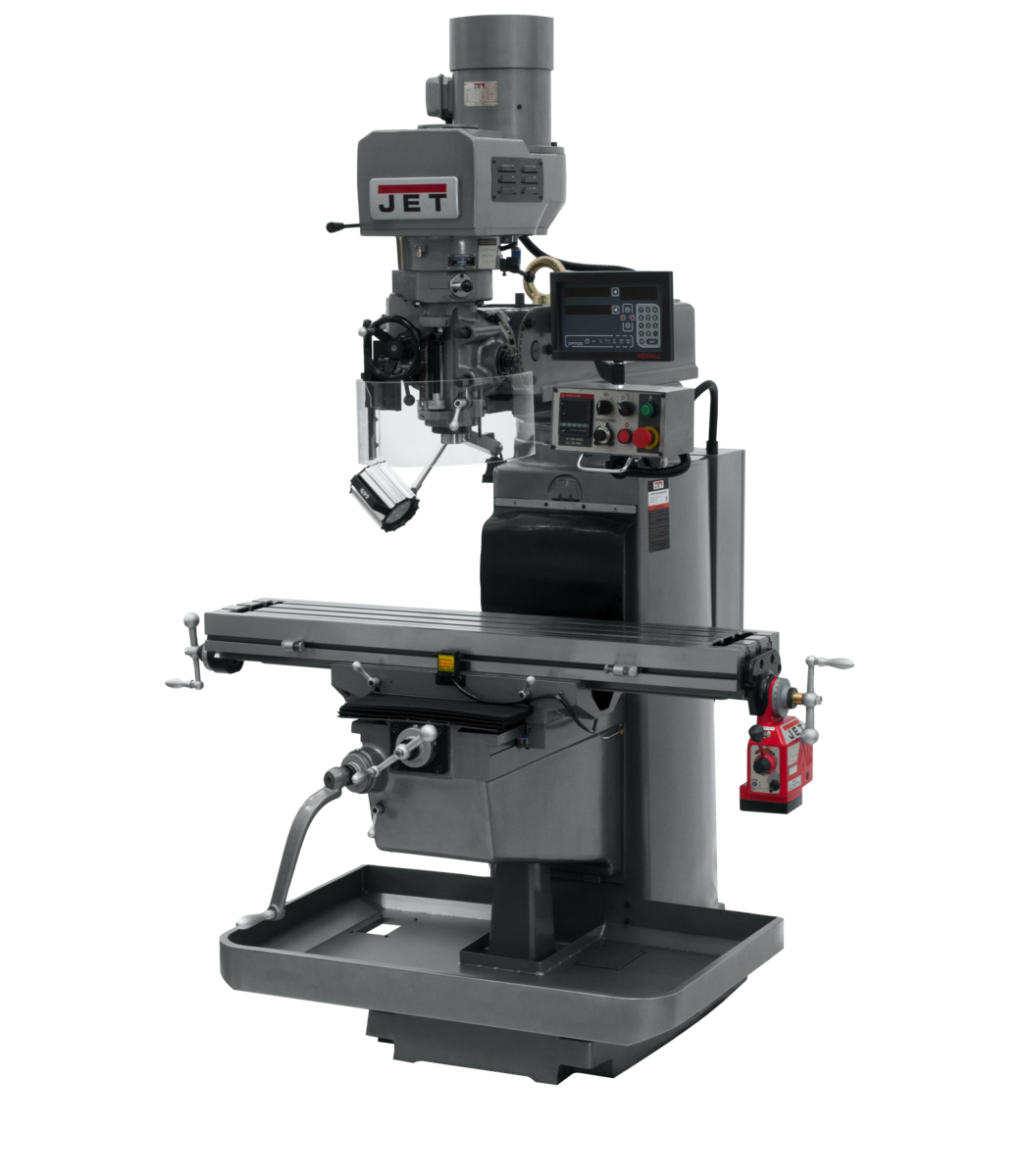 690634_main.png Jet JTM-1050EVS2/230 Mill With Newall DP700 DRO With X-Axis Powerfeed 690634 - Image 1