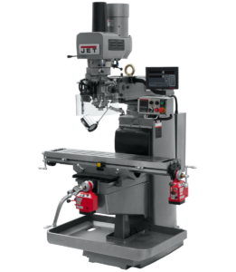 Jet JTM-1050EVS2/230 Mill With Newall DP700 DRO With X and Y-Axis Powerfeeds and Air Powered Drawbar 690637