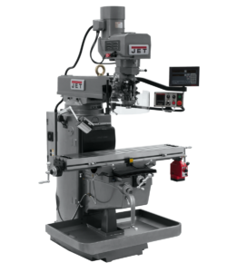 Jet JTM-1050EVS2/230 Mill With 3-Axis Newall DP700 DRO (Knee) With X-Axis Powerfeed 690639