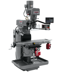 Jet JTM-1050EVS2/230 Mill With 3-Axis Newall DP700 DRO (Knee) With X and Y-Axis Powerfeeds 690641