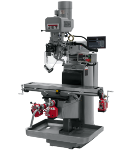 Jet JTM-1050EVS2/230 Mill With 3-Axis Newall DP700 DRO (Knee) With X, Y and Z-Axis Powerfeeds 690643