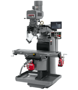 Jet JTM-1050EVS2/230 Mill With 3-Axis Newall DP700 DRO (Quill) With X and Y-Axis Powerfeeds 690646
