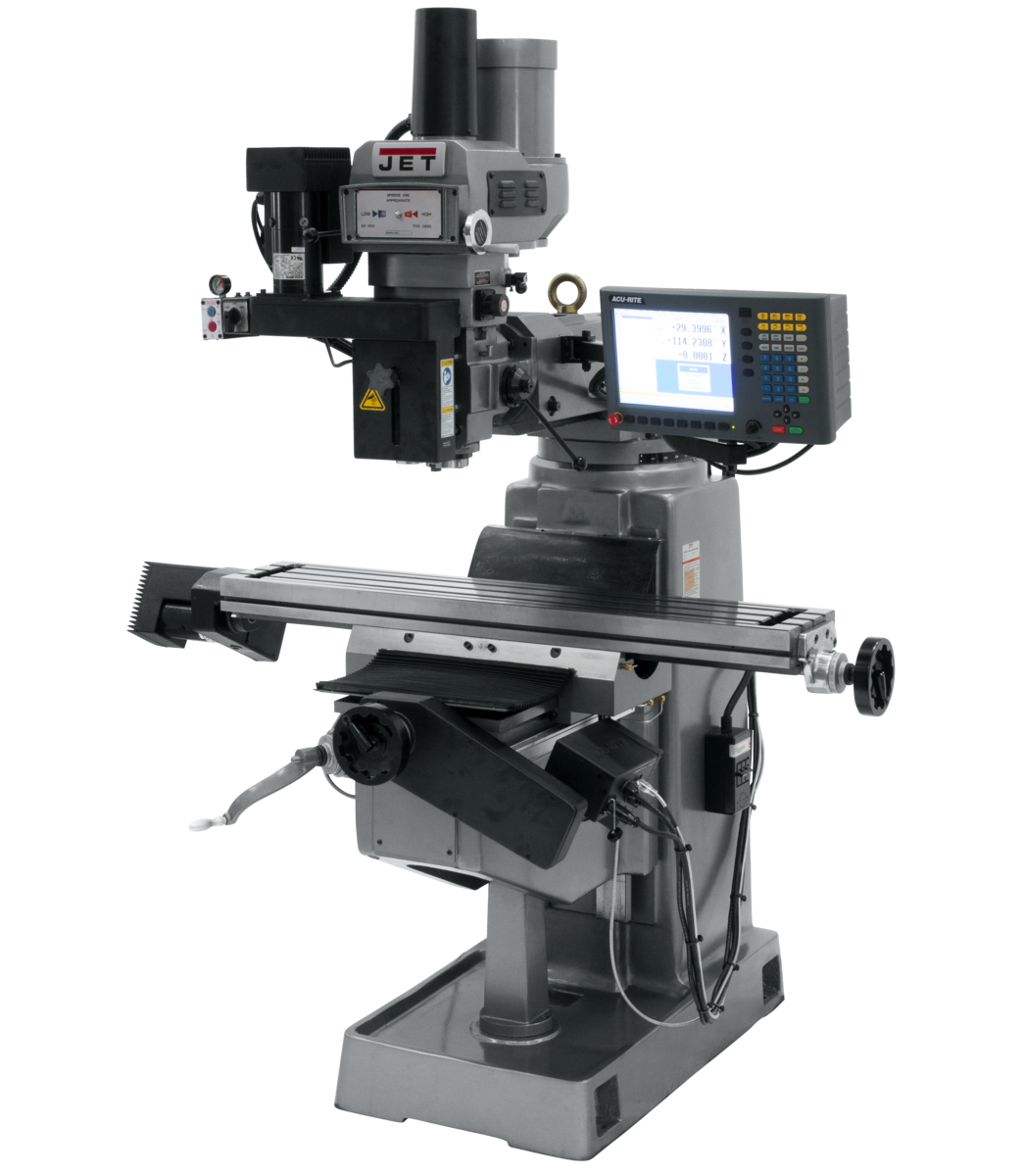 690948_main.png Jet JTM-4VS Mill With 3-Axis ACU-RITE G-2 MILLPWR CNC 690948 - Image 1