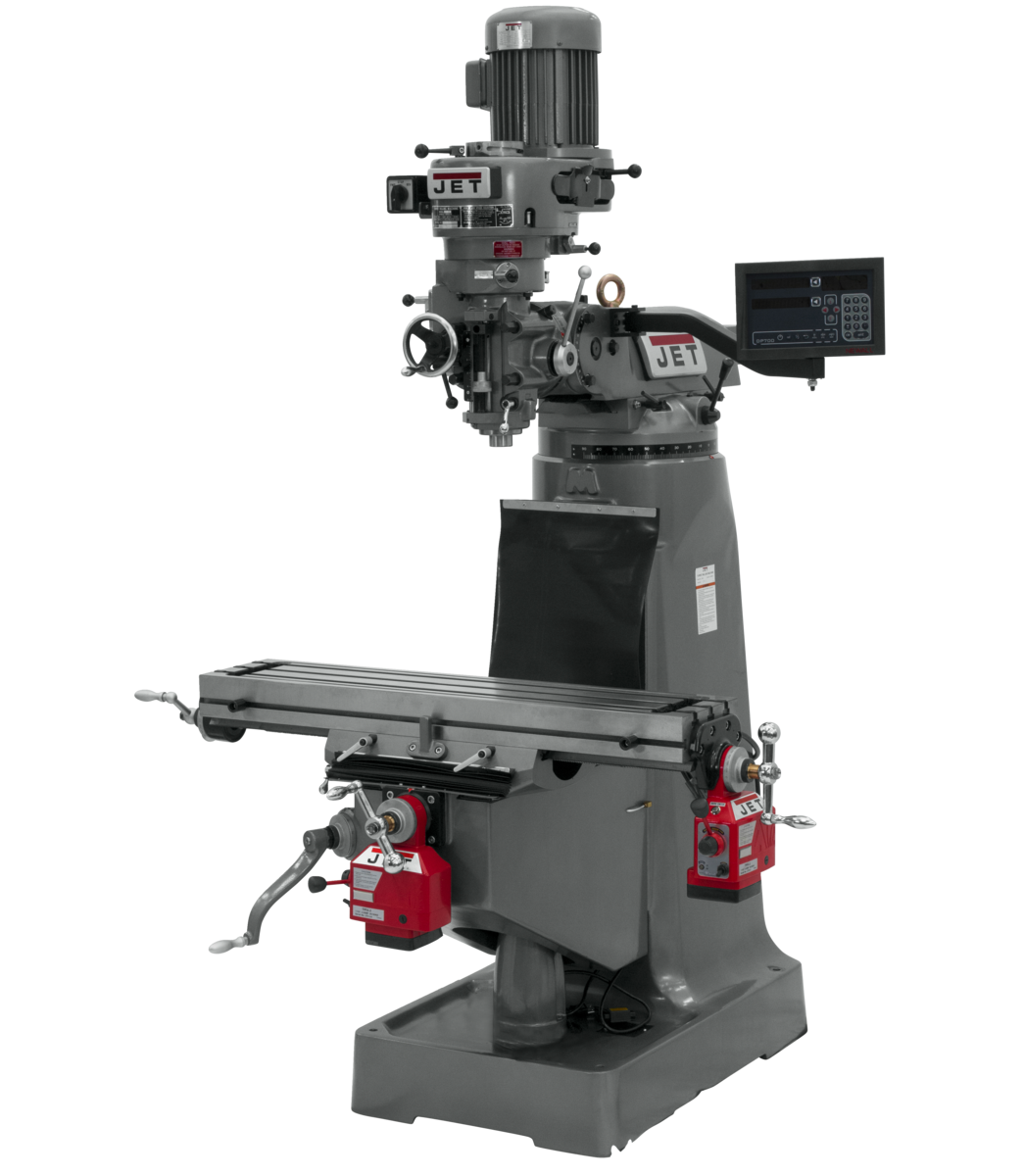 691189_main.png Jet JTM-1 Mill With Newall DP700 DRO With X and Y-Axis Powerfeeds 691189 - Image 1