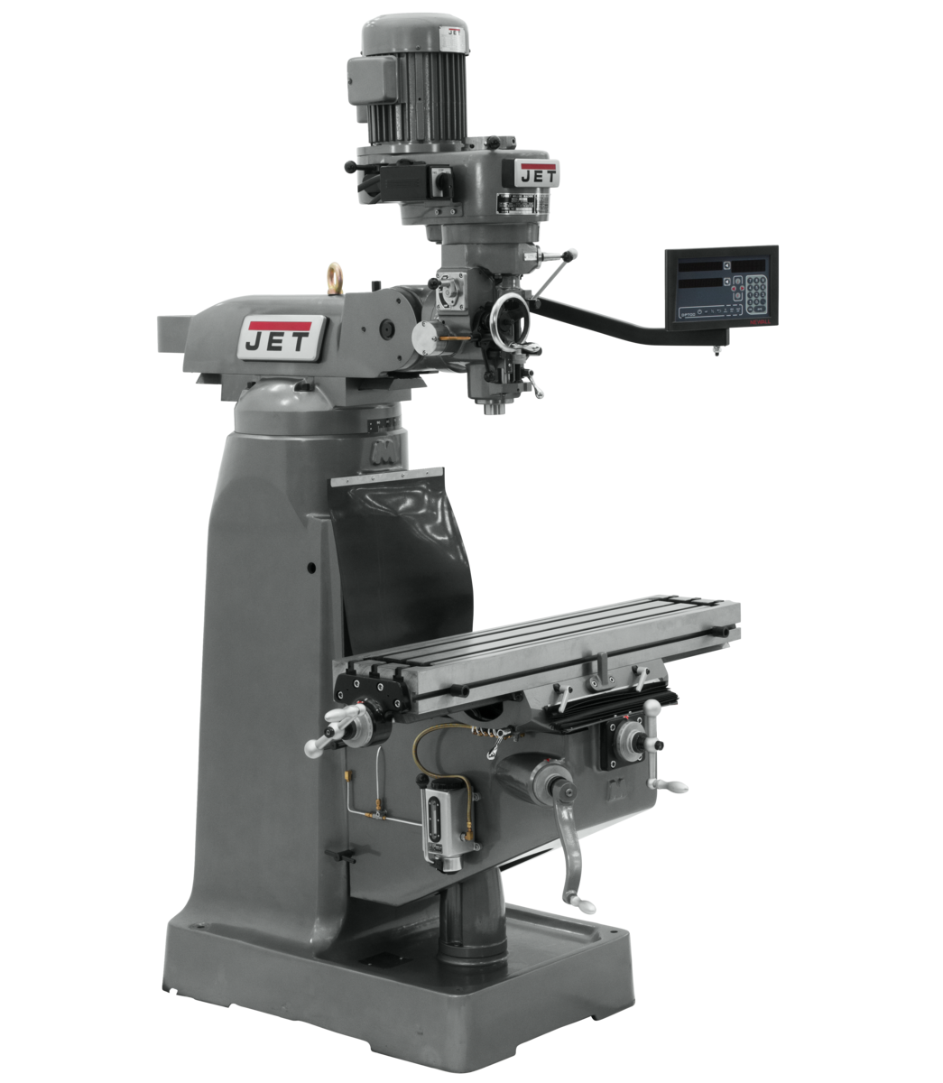 691228_main.png Jet JVM-836-1 Mill With 3-Axis Newall DP700 DRO (Knee) 691228 - Image 1