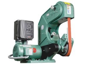 Burr King 1.5” x 60” Three Wheel Model 760 Variable Speed 1.5 HP 120V Single Phase Belt Grinder 72110