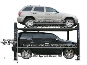 Atlas® Garage Pro 8000 Ext Ex-Tall Service/Parking 4 Post Lift 8,000 lbs - Image 2