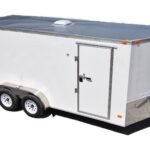 CY218 Cynergy 7x16 Enclosed Trailer TA White