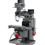 Jet JTM-1050EVS2/230 Mill With 3-Axis Newall DP700 DRO (Quill) With X and Y-Axis Powerfeeds and Air Powered Draw Bar 690647
