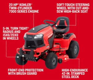 Craftsman T2200K | 42-in 20 HP 725cc Hydrostatic Riding Mower - Image 2