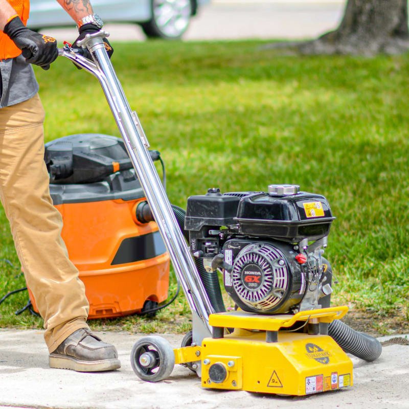 8″ Gas Concrete Scarifier Planer Grinder with 5.5 HP Honda Engine Blade Bundle - Image 2