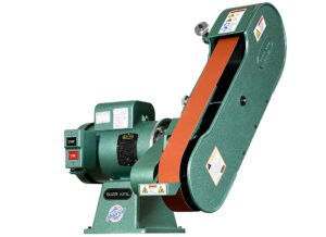 Burr King 2.5” x 60” Two Wheel 960-250 Fixed Speed 3 HP 440V Three Phase Belt Grinder 90803 - Image 2